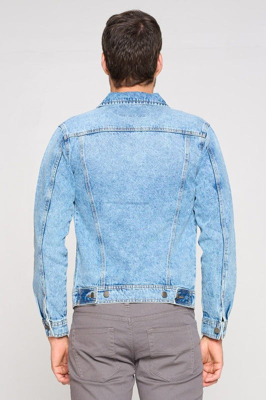 Men's Light Washed Denim Jacket