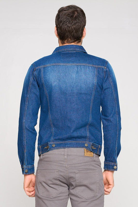 Men's Dark Washed Denim Jacket