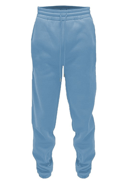 Solid Polyester Sweatpants