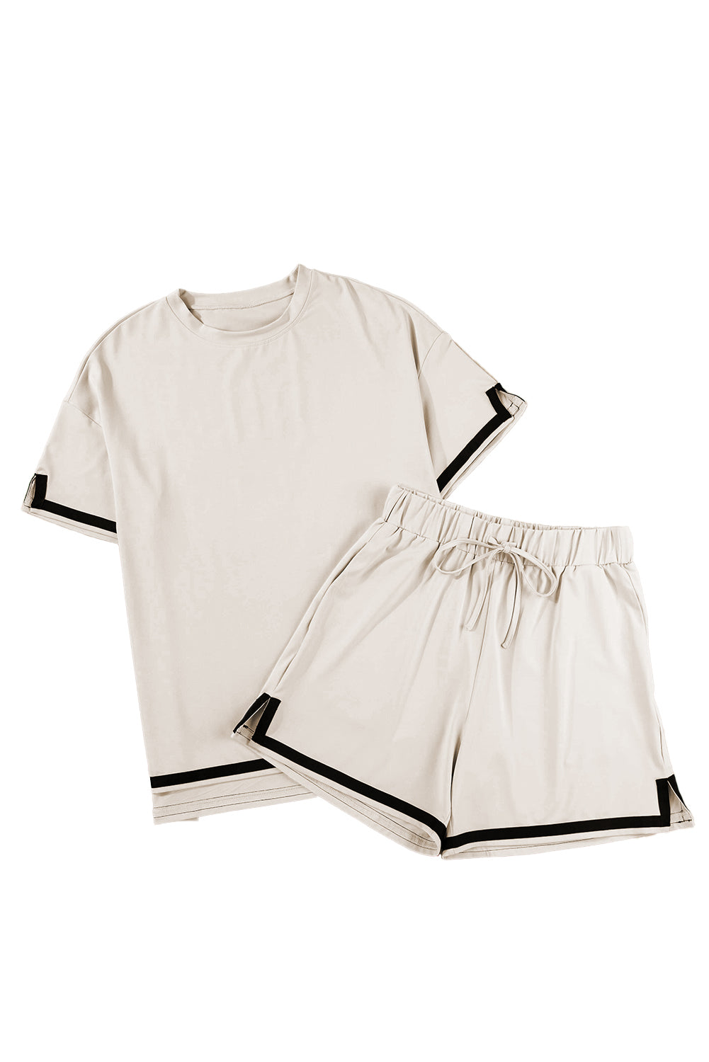 Vineyard Green Trim Tee and Shorts Set