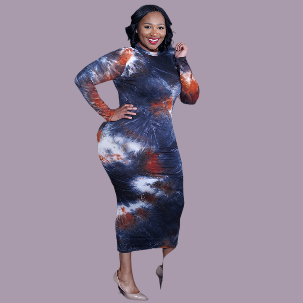 Plus Size Tye Dye Dresses (Up to Size 5X) Runs Small