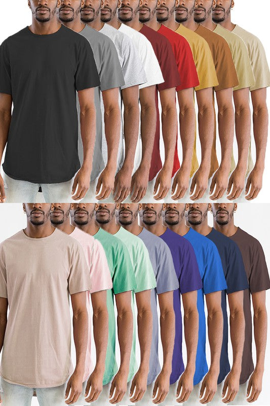 Solid Color Round Neck Tshirt