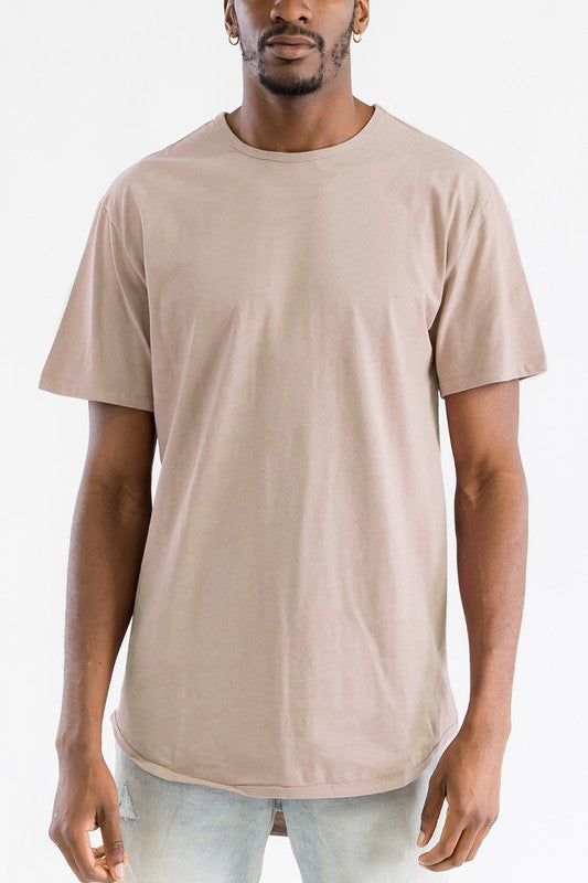 Solid Color Round Neck Tshirt