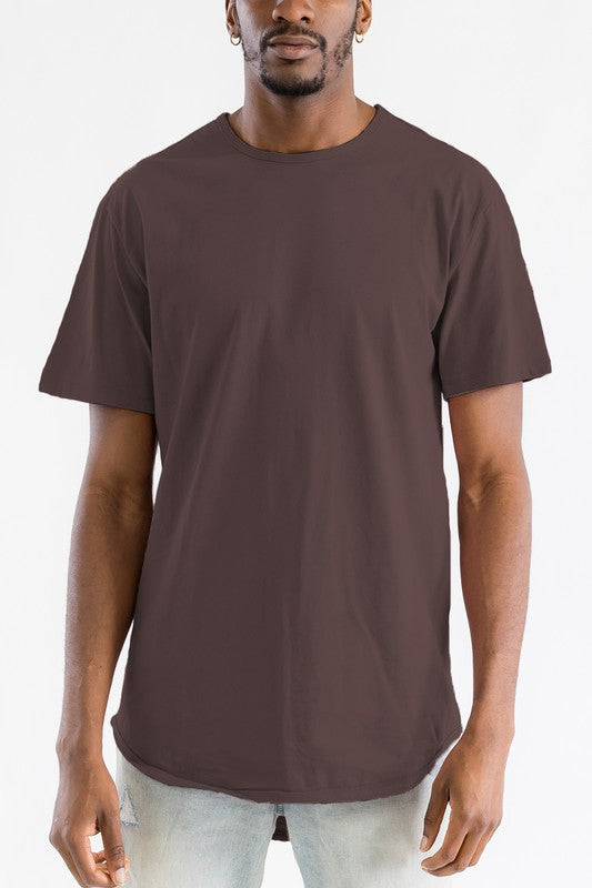 Solid Color Round Neck Tshirt