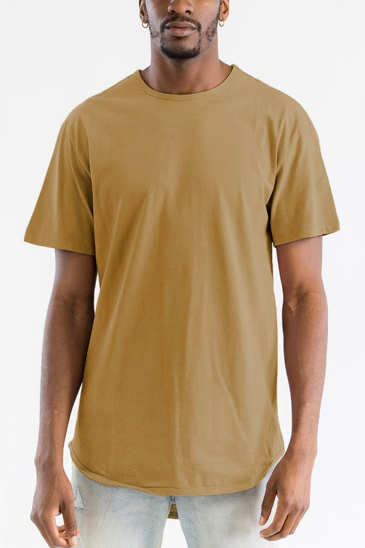 Solid Color Round Neck Tshirt