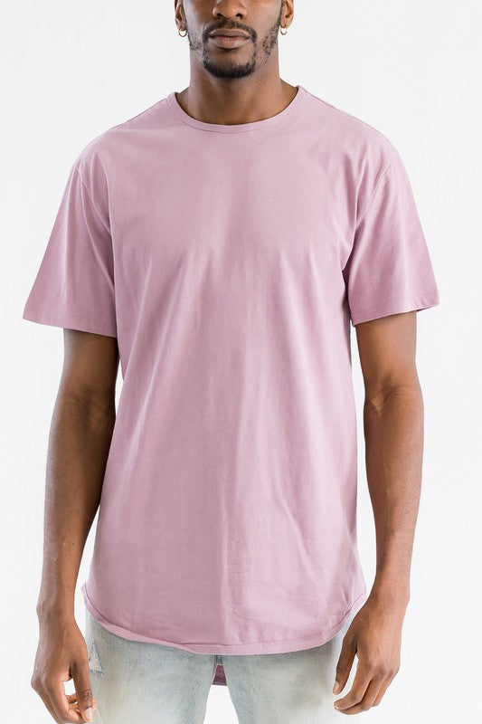 Solid Color Round Neck Tshirt