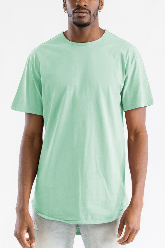 Solid Color Round Neck Tshirt