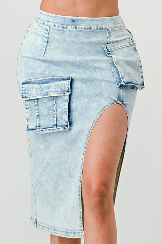 Casual Denim Skirt