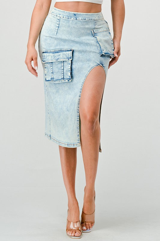 Casual Denim Skirt