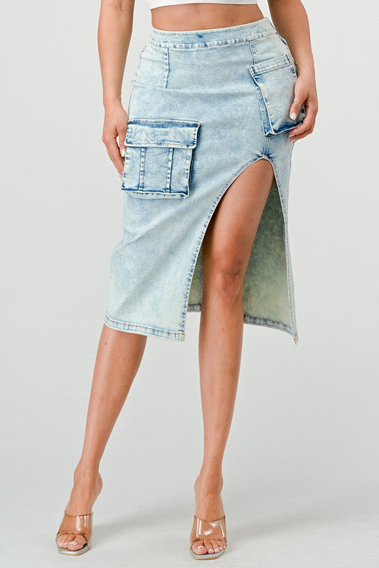 Casual Denim Skirt