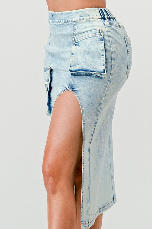 Casual Denim Skirt