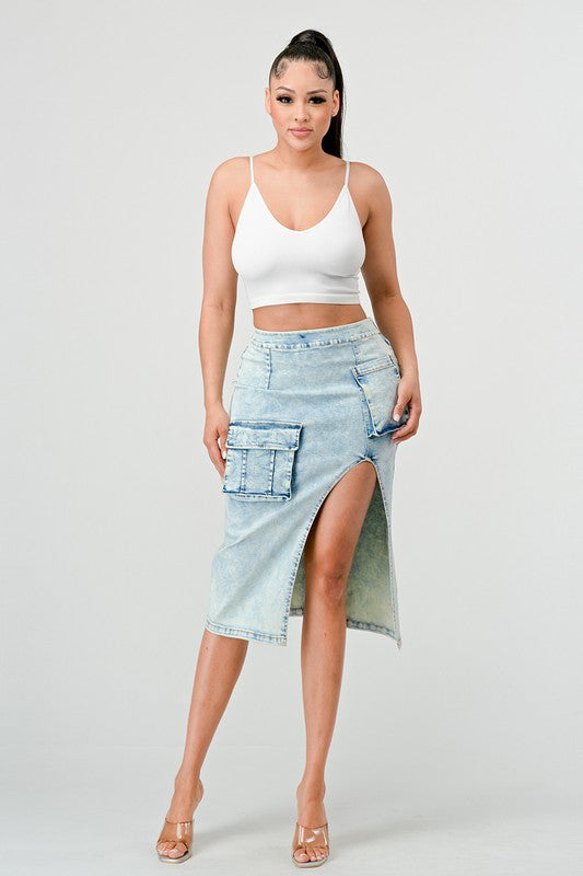 Casual Denim Skirt