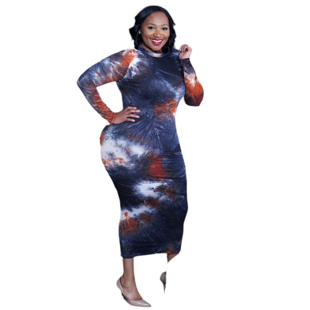 Plus Size Tye Dye Dresses (Up to Size 5X) Runs Small