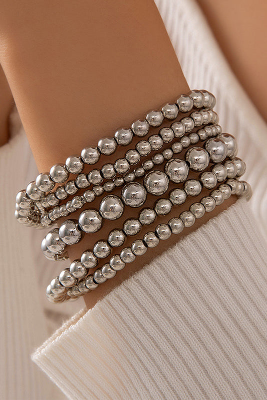 Multi Layered Pearl Beaded Bracelet