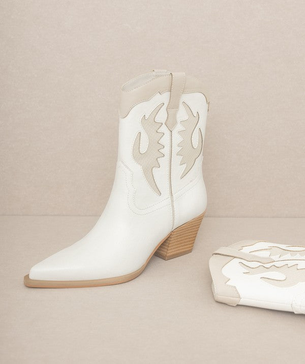 - Layered Panel Cowboy Boots