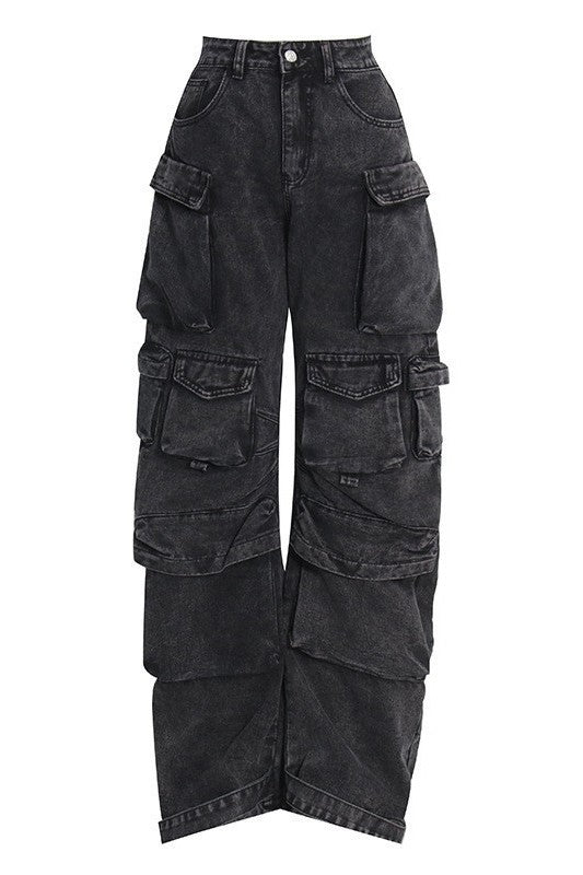 Sexy Cargo Denim Pants