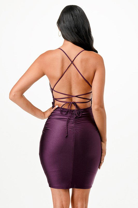 Sexy Back Back Mini Dress