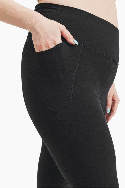 Curvy Tapered Band High Waist Leggings