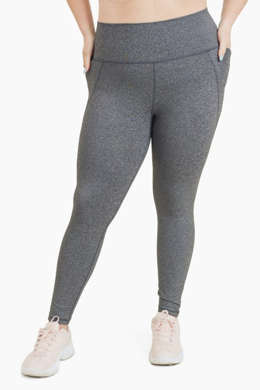 Curvy Tapered Band High Waist Leggings