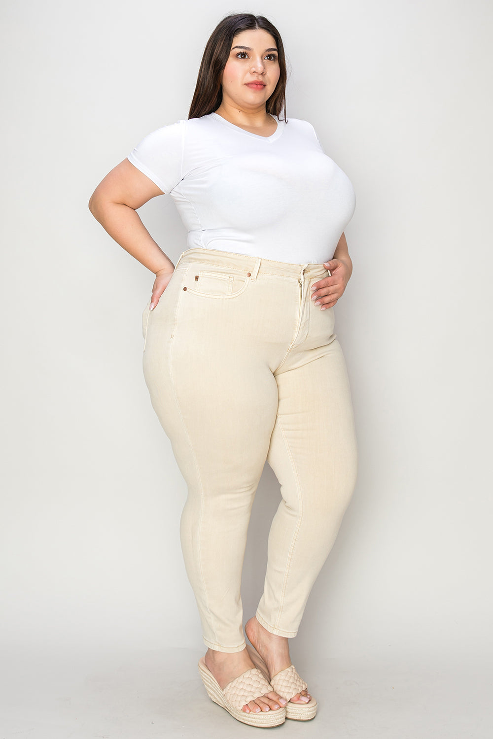 Plus Size Tummy Control Skinny Jeans