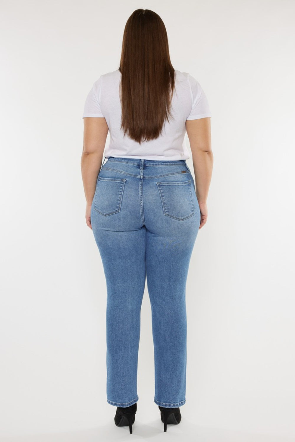 Plus Size Walk In The Park  High Waist Jeans