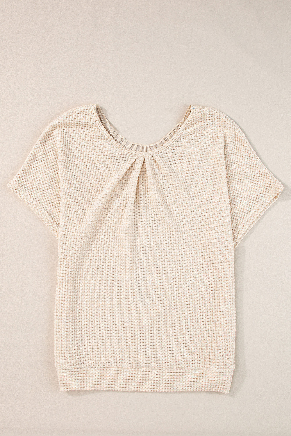 Oatmeal Waffle Textured T-shirt