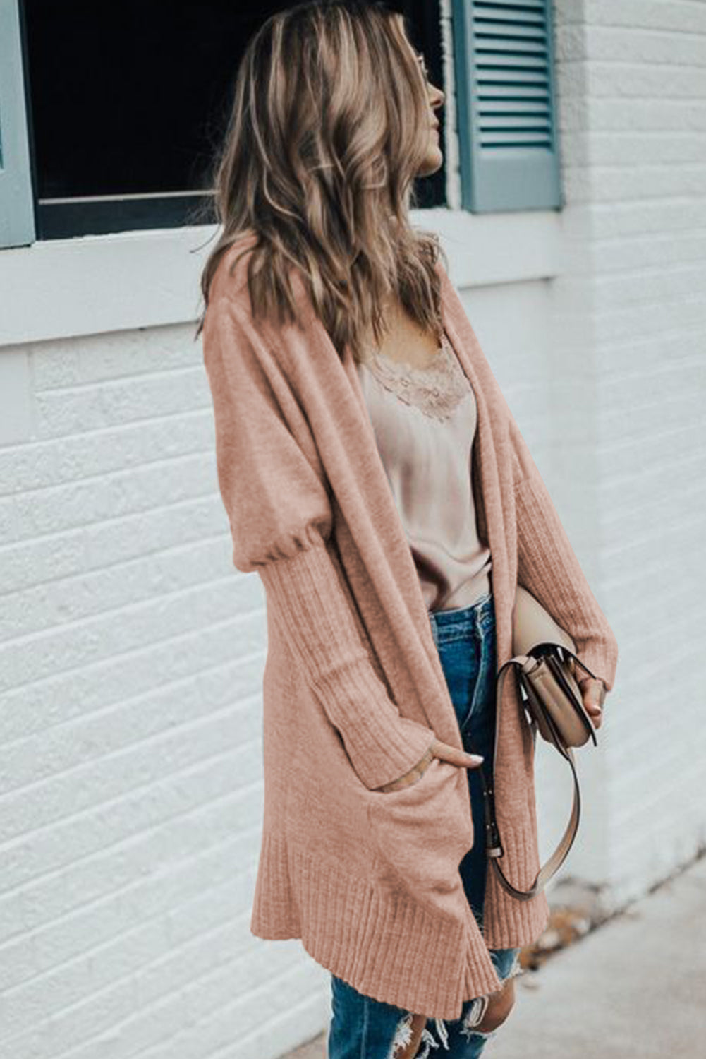 Soft and comfy Puff Sleeve Open Cardigan