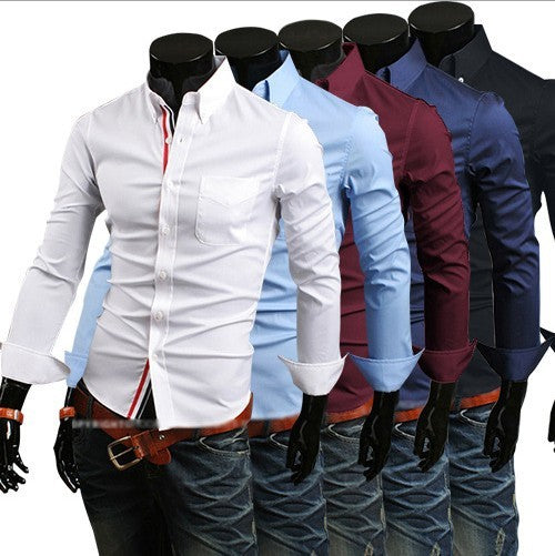 Men Dress Long-sleeved Shirts