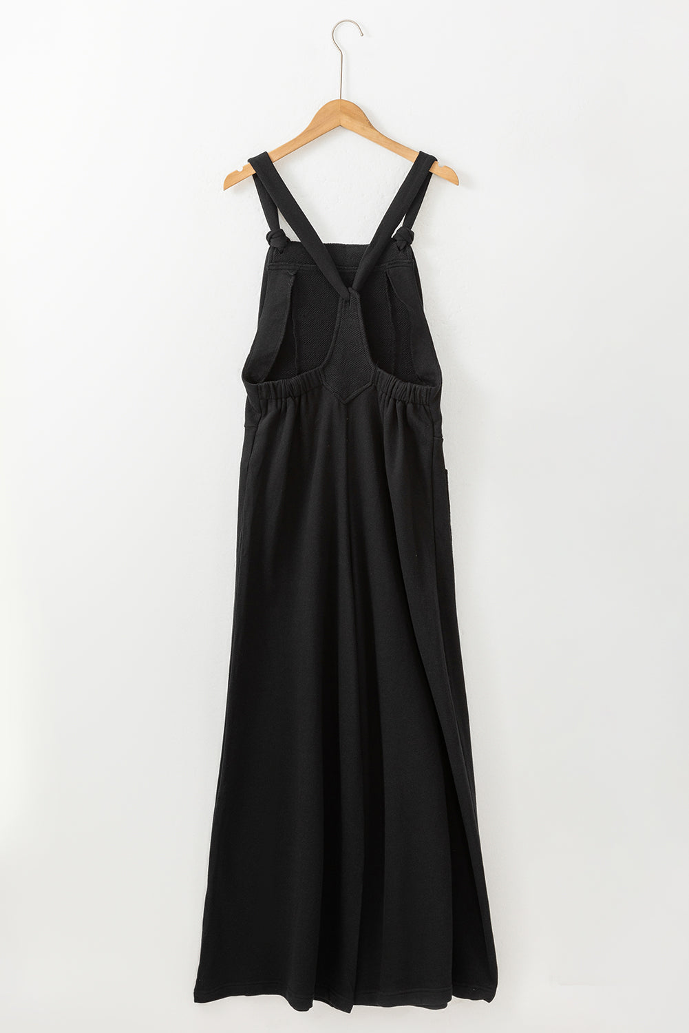 Black Knotted Wide Leg Jumpsuit