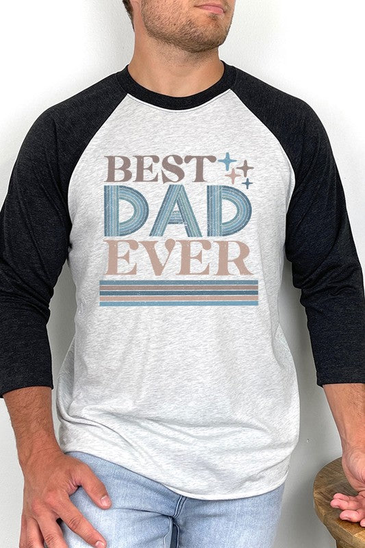 Best Dad Ever Block Raglan