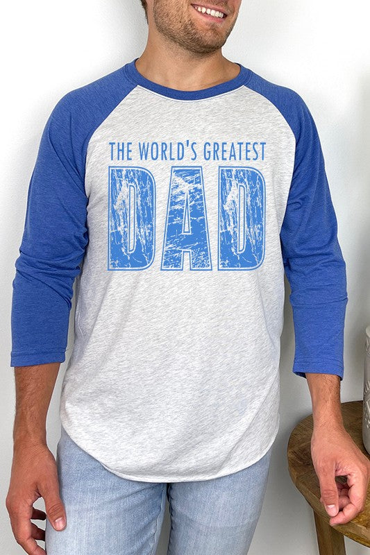 The Worlds Greatest Dad Raglan Tee