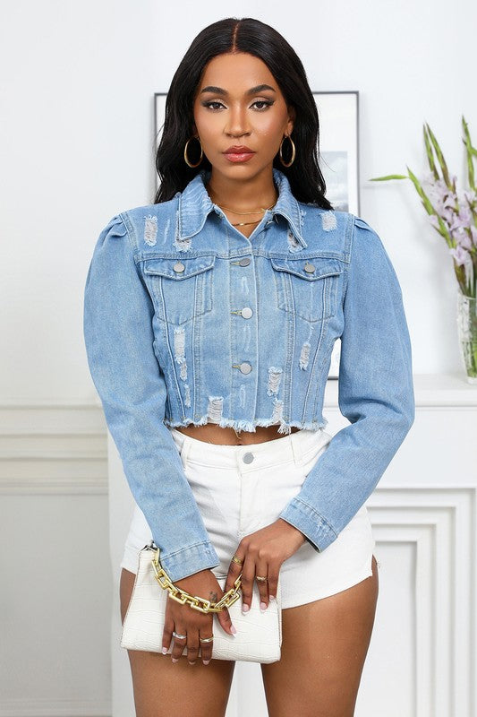 Washed look Denim Jacket