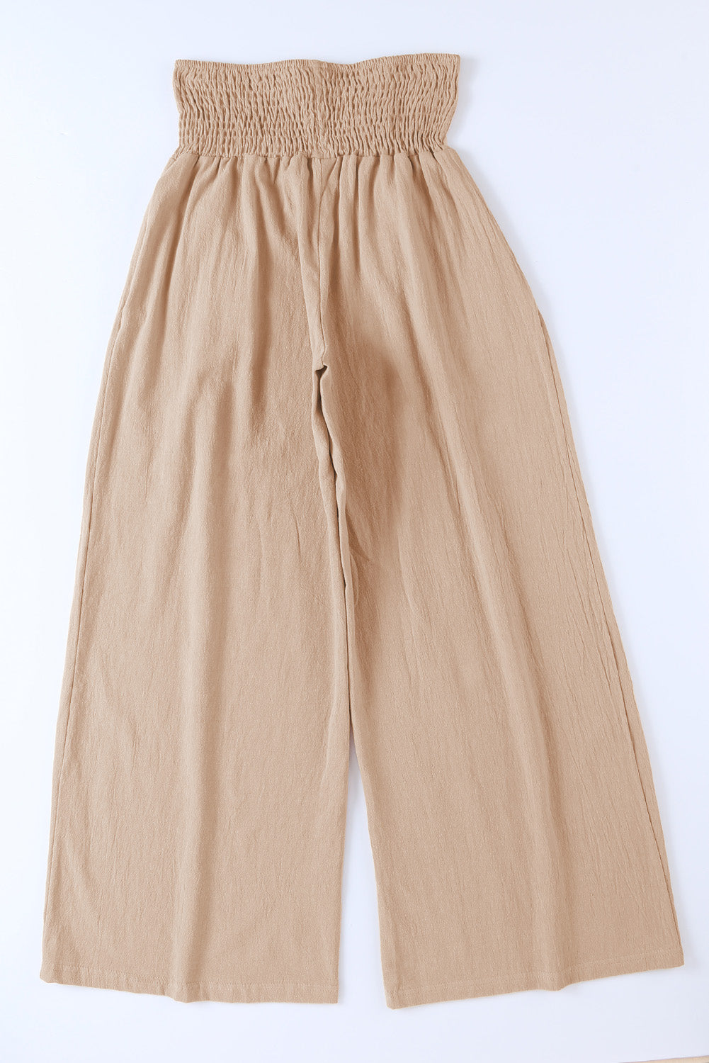 Khaki High Waist Wide Leg Pants