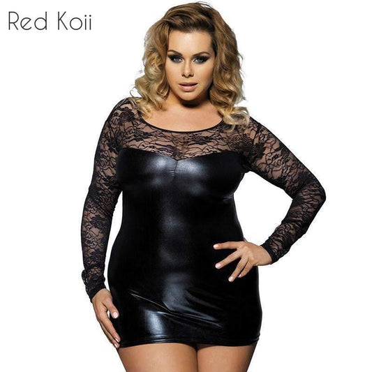 Plus Size Mini Babydoll Dress( Up to 6X)