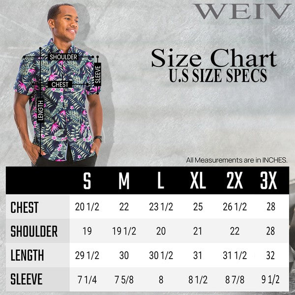 Hawaiian Button Down Shirt WS7005