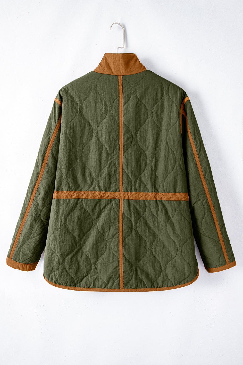 Thick Stitching Quilted Drawstring Jacket(Available in Plus Size)