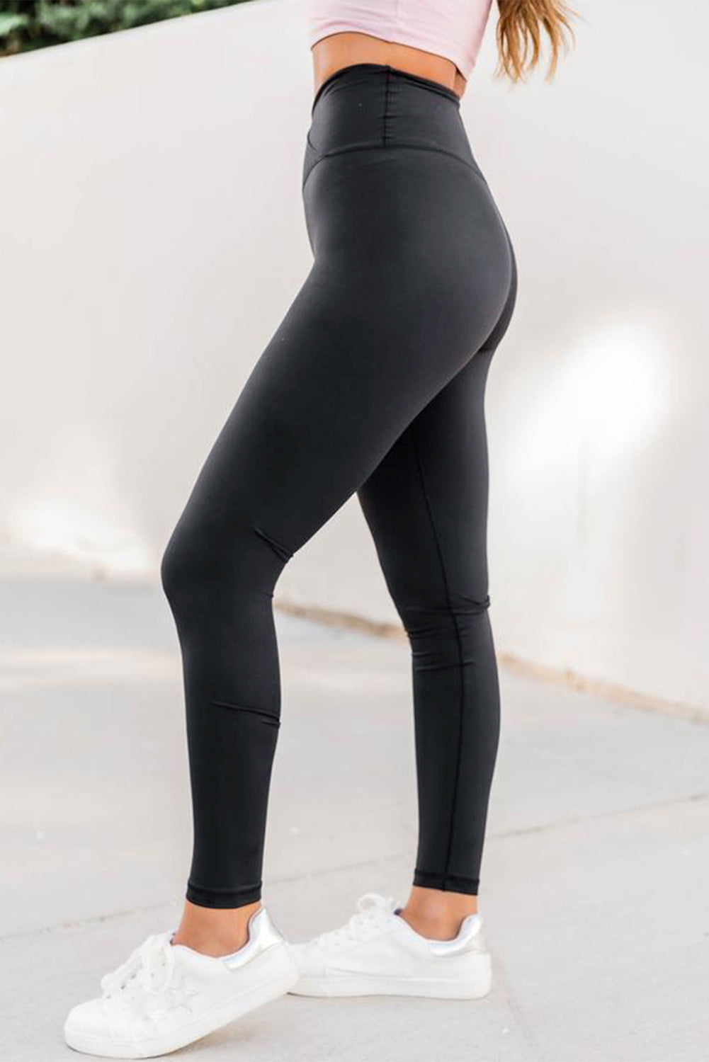 Grey Arch Waist Yoga Leggings