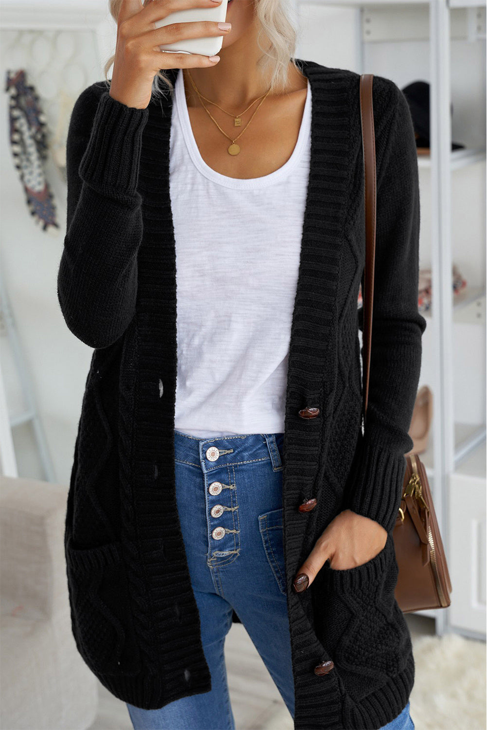 Comfy Front Pocketed Cardigan