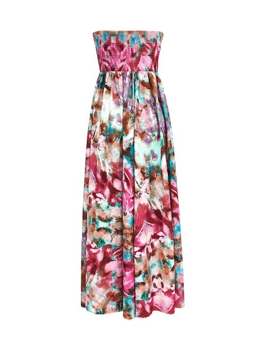 Floral Printed Sleeveless Maxi Dress