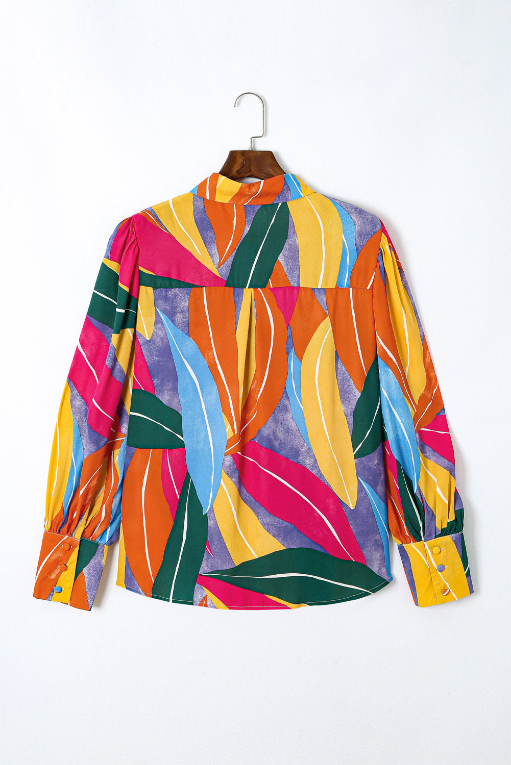 Multicolor Flora Print Plus Size Shirt