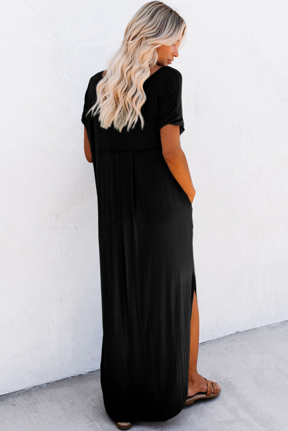 Black Maxi T-shirt Dress