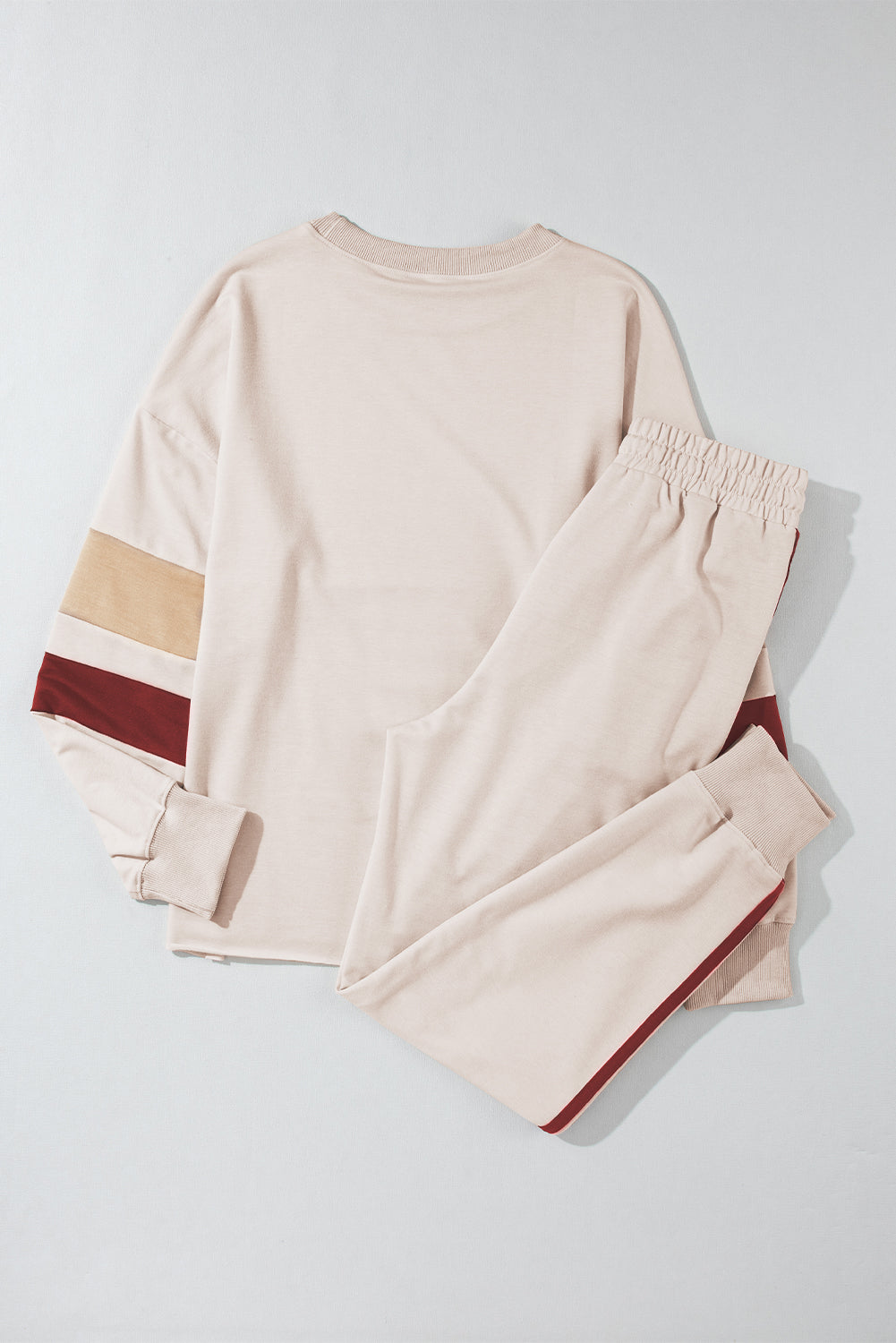 Color Block Sleeved Loungewear Set