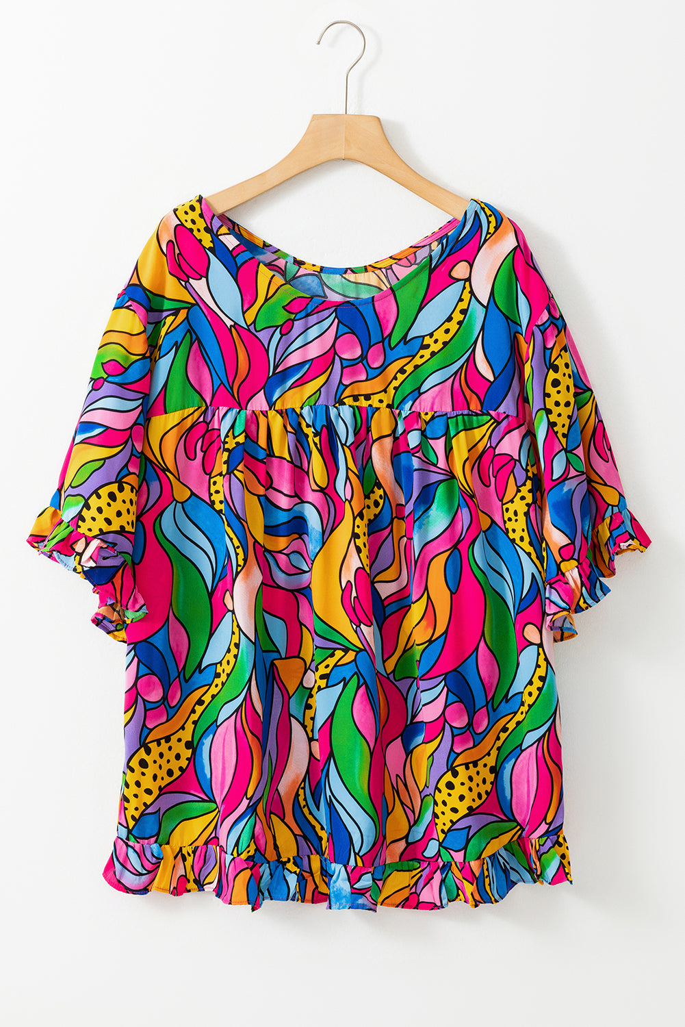 Multi Color Plus Size Blouse