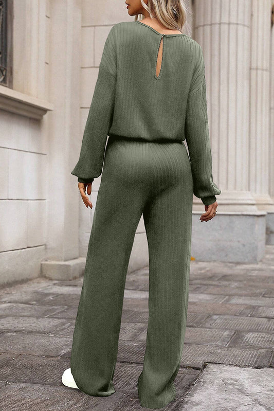 Laurel Green High Waist Jumpsuit