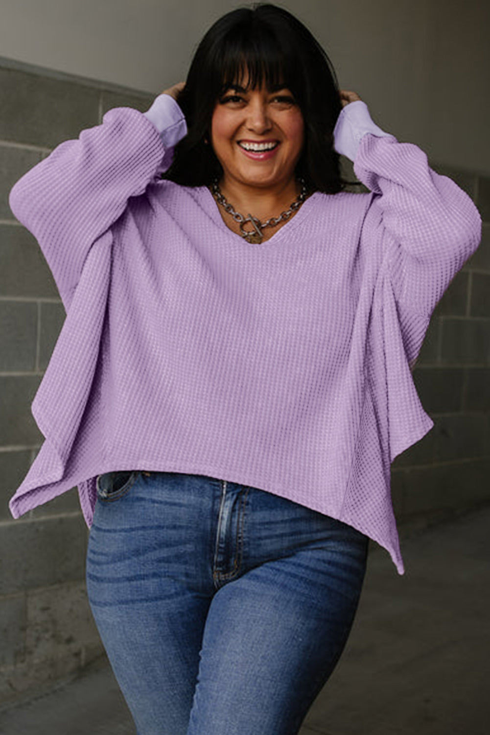 Orchid Petal Plus Size Flowy Top