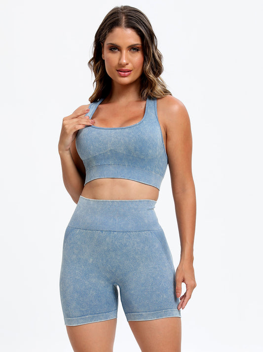 2Pc Wide Strap Activewear Set