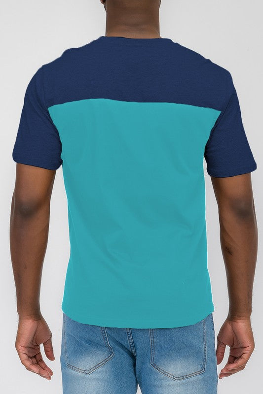 Color Block Short Sleeve T-shirt