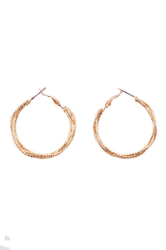 Multi Layered Intertwined Hoop Earrings