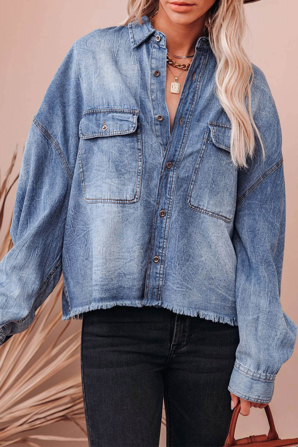 Fly Girl Sky Blue Denim Jacket