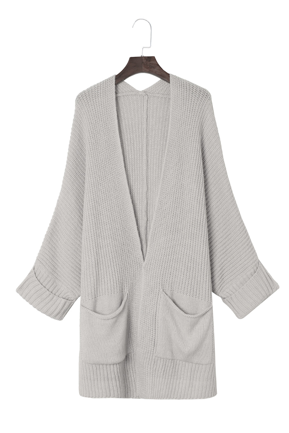 Apricot Oversized Fold Over Sleeve Cardigan